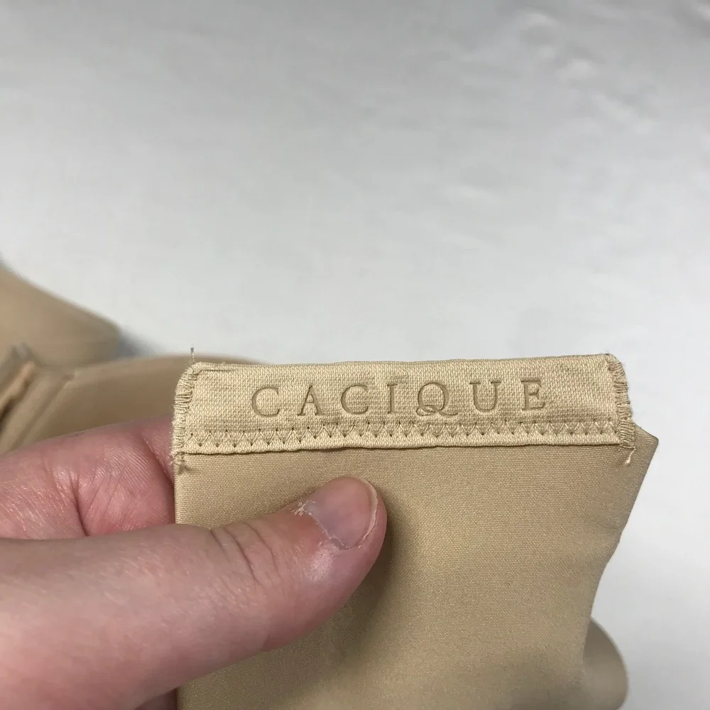 Cacique Smooth Lightly Lined Balconette Bra Tan Nude Underwire 42DDD